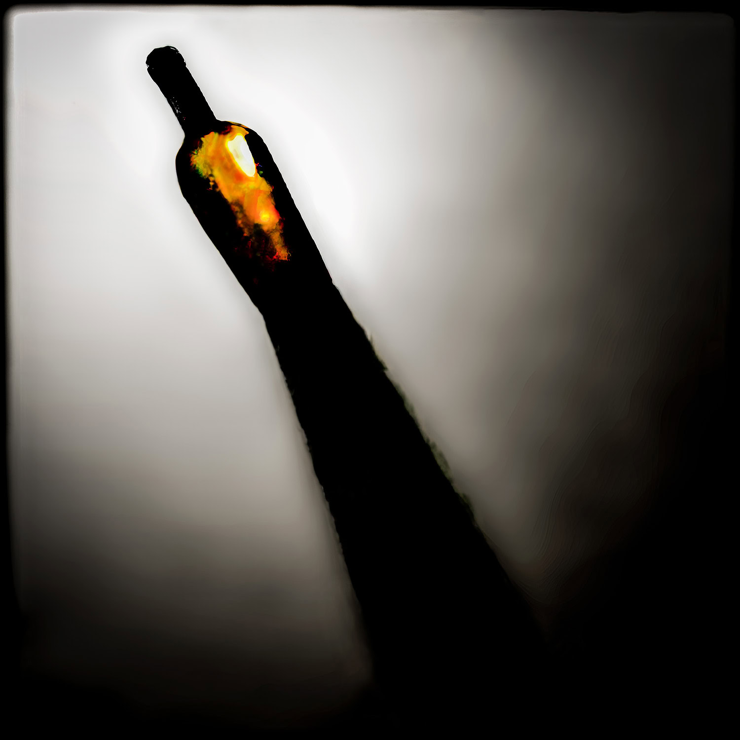 A bottle of wine.