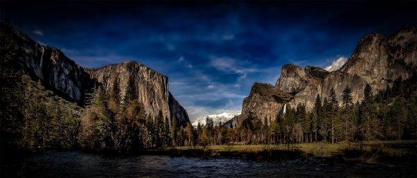 Majestic Yosemite Valley landscape in The Doug Heslep Fine Art Collection.