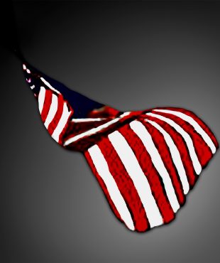 American flag artwork symbolizing patriotism and love for the USA.