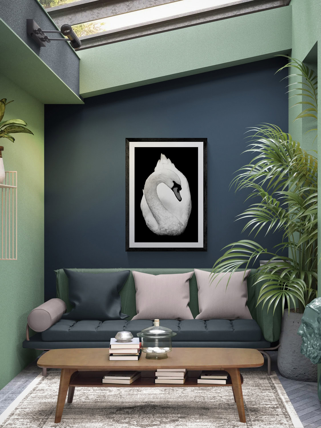Swan artwork from The Doug Heslep Fine Art Collection, part of The Swan Series.