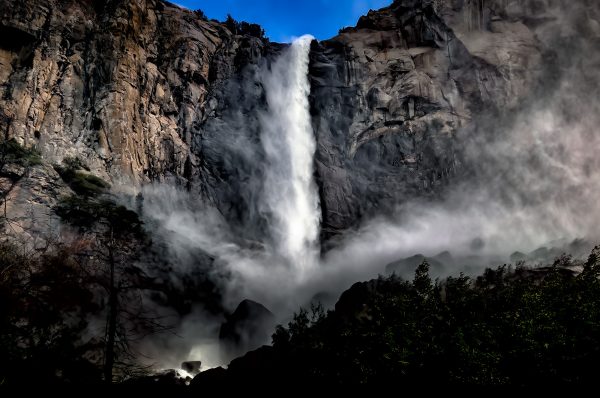 Bridalveil Fall in Yosemite National Park.