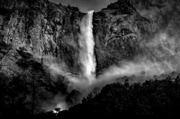 Bridalveil Fall in Yosemite National Park.