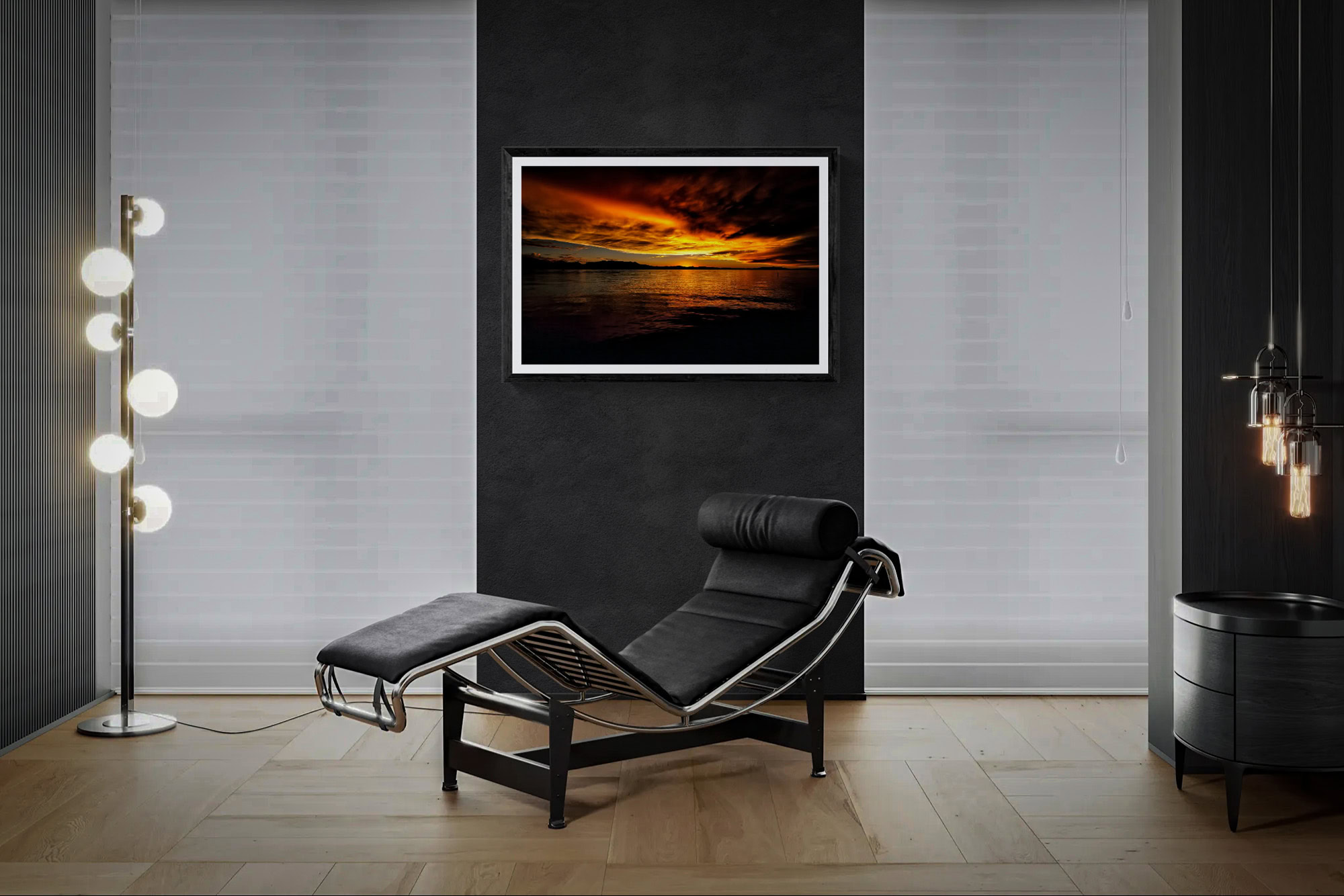 Sunset landscape artwork from The Doug Heslep Fine Art Collection.