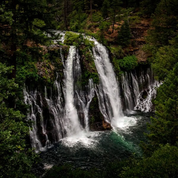 Burney Falls in square format