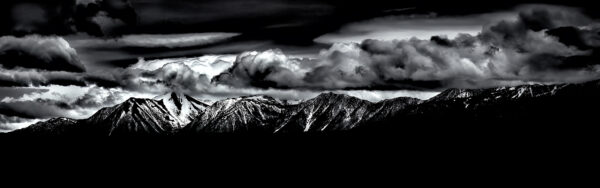 Snow-capped Eastern Sierra Nevada Mountains