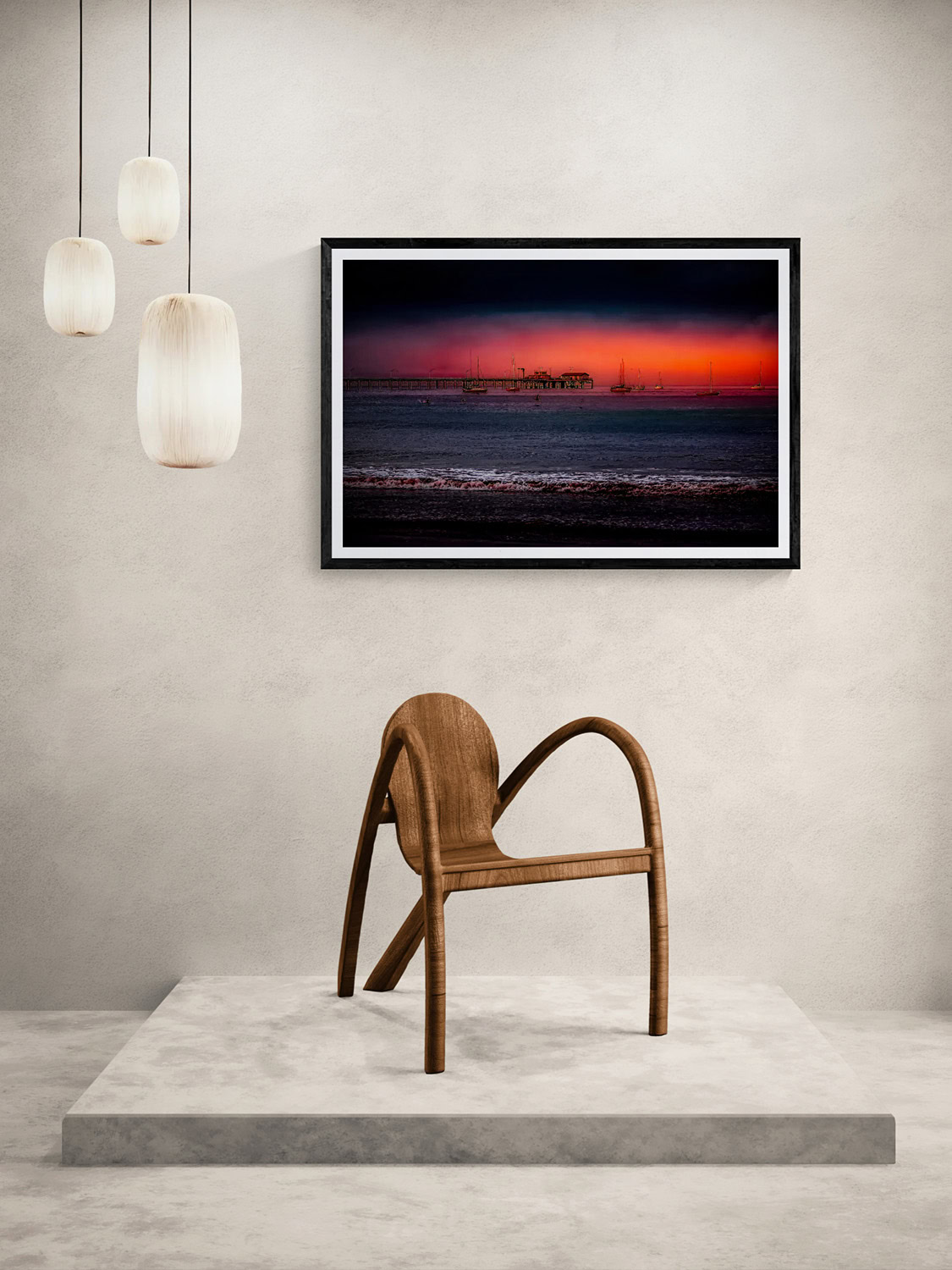 Sunset ocean landscape photograph from The Doug Heslep Fine Art Collection.